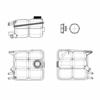 Expansion Tank, coolant EASY FIT