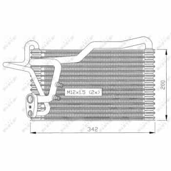 Evaporator, air conditioning 36036 NRF
