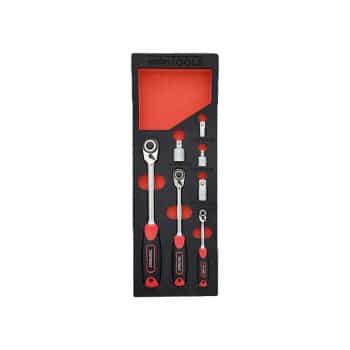 WT-8400 Reversible Ratchet Set for Tight Spaces, 1/4, 3/8 & 1/2"