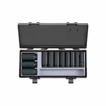 Force 1/2" Impact Socket Set 6-sided 11 pieces