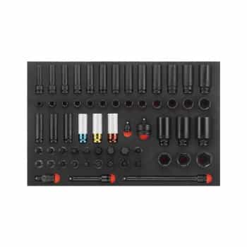 Force 1/2" Impact Socket Set 61-piece (EVA)