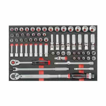 Force 1/2" Socket and Wrench Set 66 Pieces (EVA)