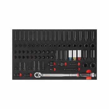 Force Torque wrench and impact socket set 79-piece (EVA)