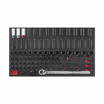 Force 1/2" Socket and Wrench Set 89-piece (EVA)