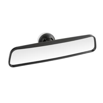 Wide-angle interior mirror with suction cup