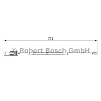 Warning Contact, brake pad wear 1 987 474 925 Bosch