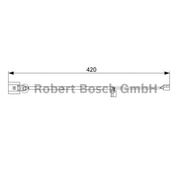 Warning Contact, brake pad wear 1 987 473 012 Bosch