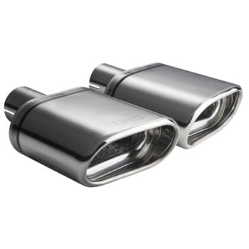 Ulter Sport Exhaust Tip (right) - Oval 145x75mm - Length 140mm - Assembly ->50mm - Stainless Steel
