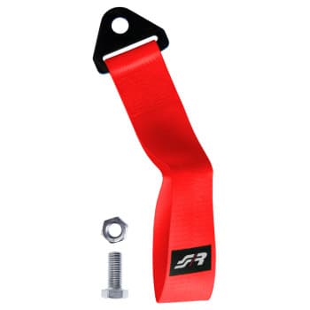 Simoni Racing Towing Eye Belt - Red - max. 3000 kg - Length 28 cm