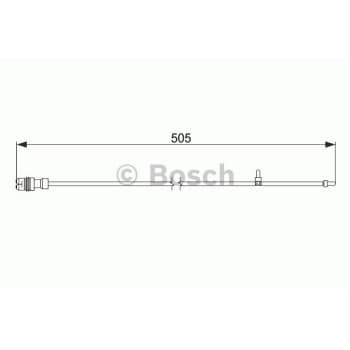 Warning Contact, brake pad wear 1 987 474 593 Bosch