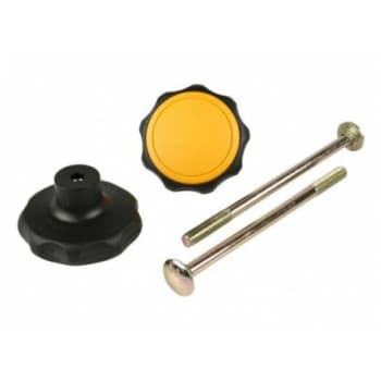 Spinder 10623 knob black / yellow with bolt (2x)