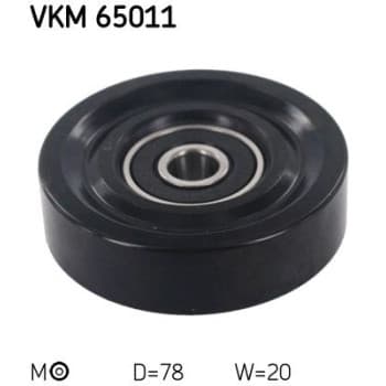 Tensioner Pulley, v-ribbed belt VKM 65011 SKF