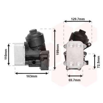 Oil Cooler, engine oil 58013720 International Radiators