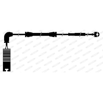 Warning contact, brake lining/pad wear