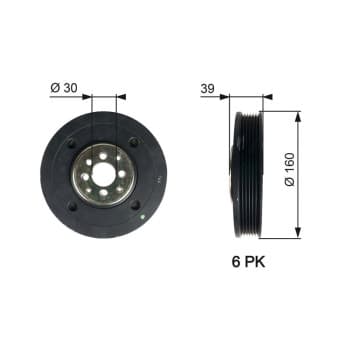 Belt Pulley, crankshaft DriveAlign®