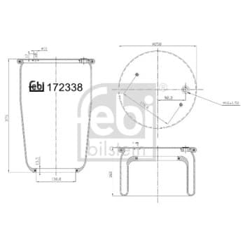 Spring bellows, air suspension