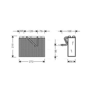 Evaporator, air conditioning