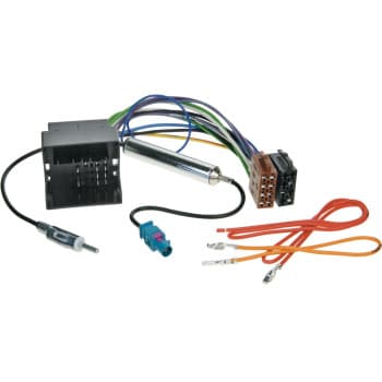 Radio Connection Cable DIN Various models Audi- Seat- Skoda- VW - Maserati incl. Antenna Phantom power