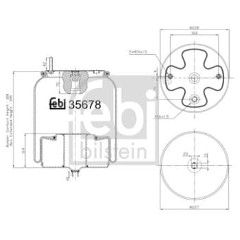 Spring bellows, air suspension