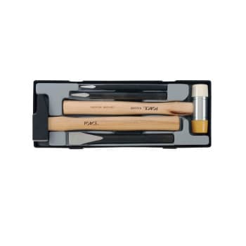 Hammer & chisel set 5 pieces
