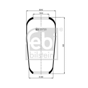 Spring bellows, air suspension