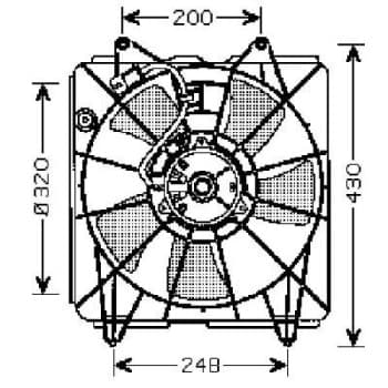 Cooling fan wheel 8521007 Diederichs