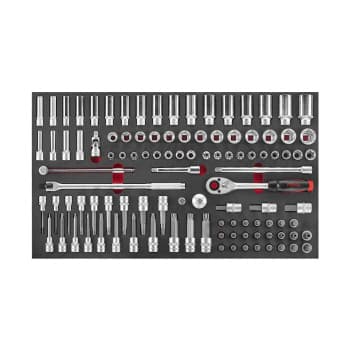 Force 1/2" Socket and Key Set 106 Piece (EVA)